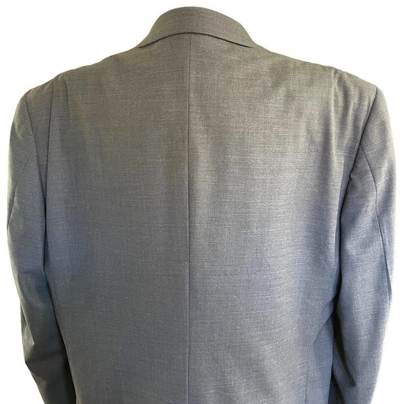 Vtg Banana Republic Men’s Classic Wool Two Button Blazer Charcoal Gray Stretch - Picture 5 of 12
